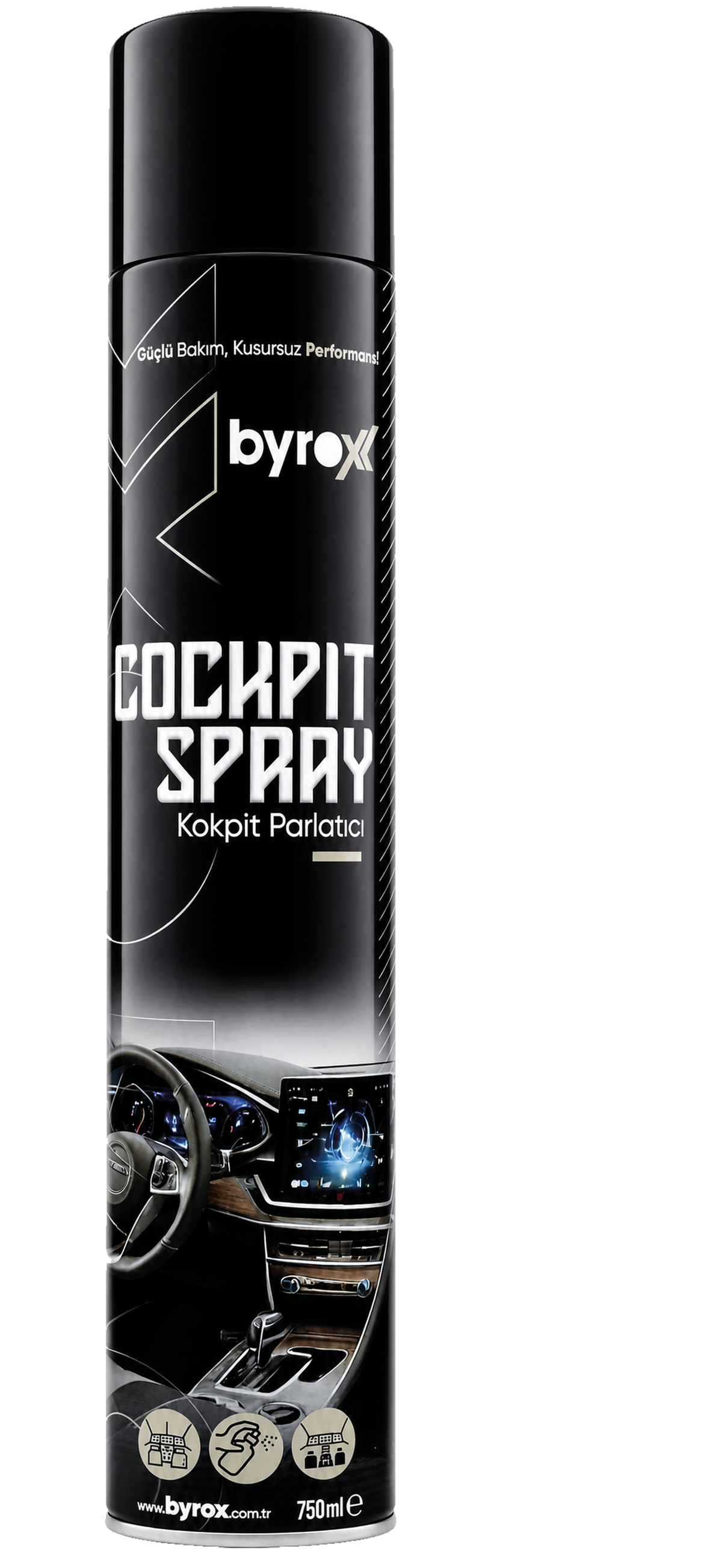 BYROX KOKPİT PARLATICI 750ML
